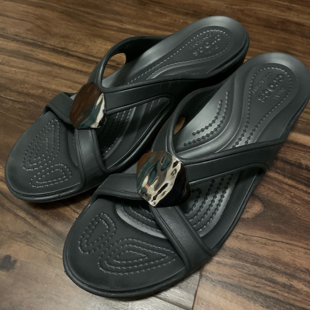 Crocs Wedge Sandals size 9